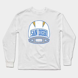 San Diego Retro Helmet - White Long Sleeve T-Shirt